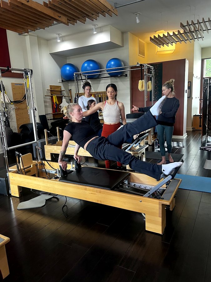 Jennifer Gianni teaching Pilates